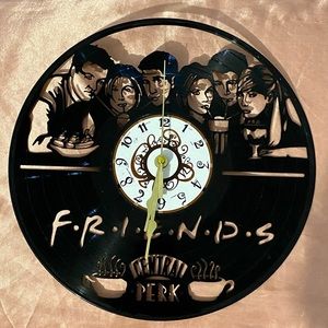 Friends TV Show Vinyl Record Clock - New